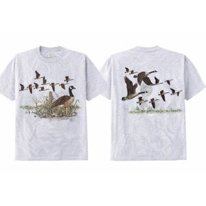 VTG 1996 Canadian Goose Duck Hunting Nature T-Shirt USA SZ L Double Graphic